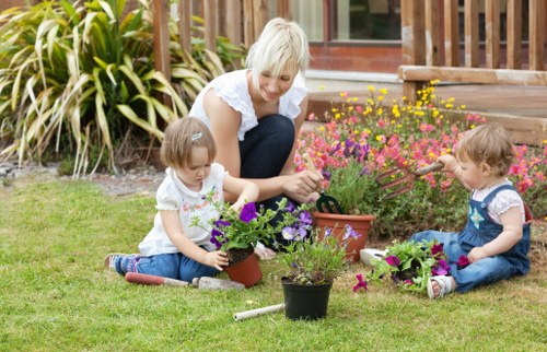 Professional garden clearance work in a Kingston property