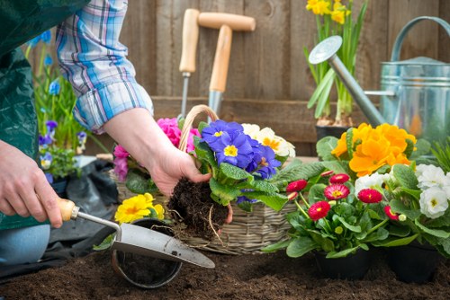 Low-carbon van used for sustainable landscaping waste collection