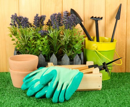 Mowing and fertilizing a residential lawn in Kingston